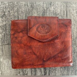 Vintage Buxton Top Grain Cowhide Wallet Brown W/coin Purse